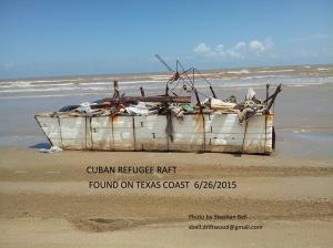 Cuban Refugee Raft Found On Texas Beach